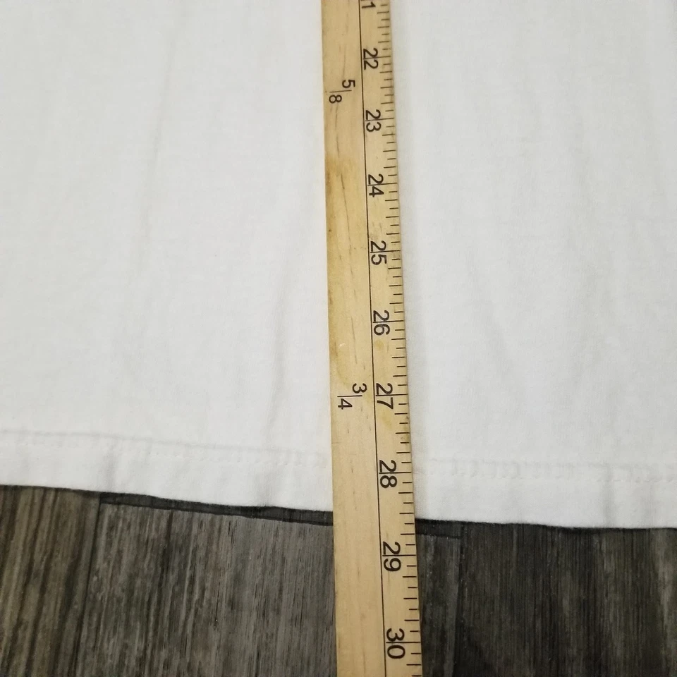 Camiseta De Colección Luz Sólida Para Hombre XL Off White Crema Jesús Cristiano Años 90 Foto 4 de 4