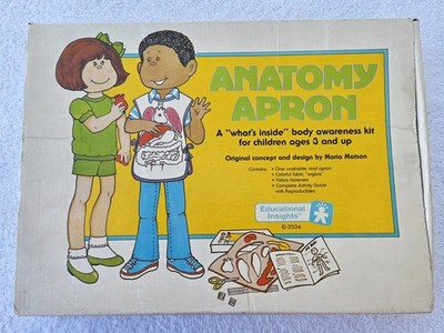 Kid's ANATOMY APRON Body Awareness Kit w/ Fabric Organs Educational Insights