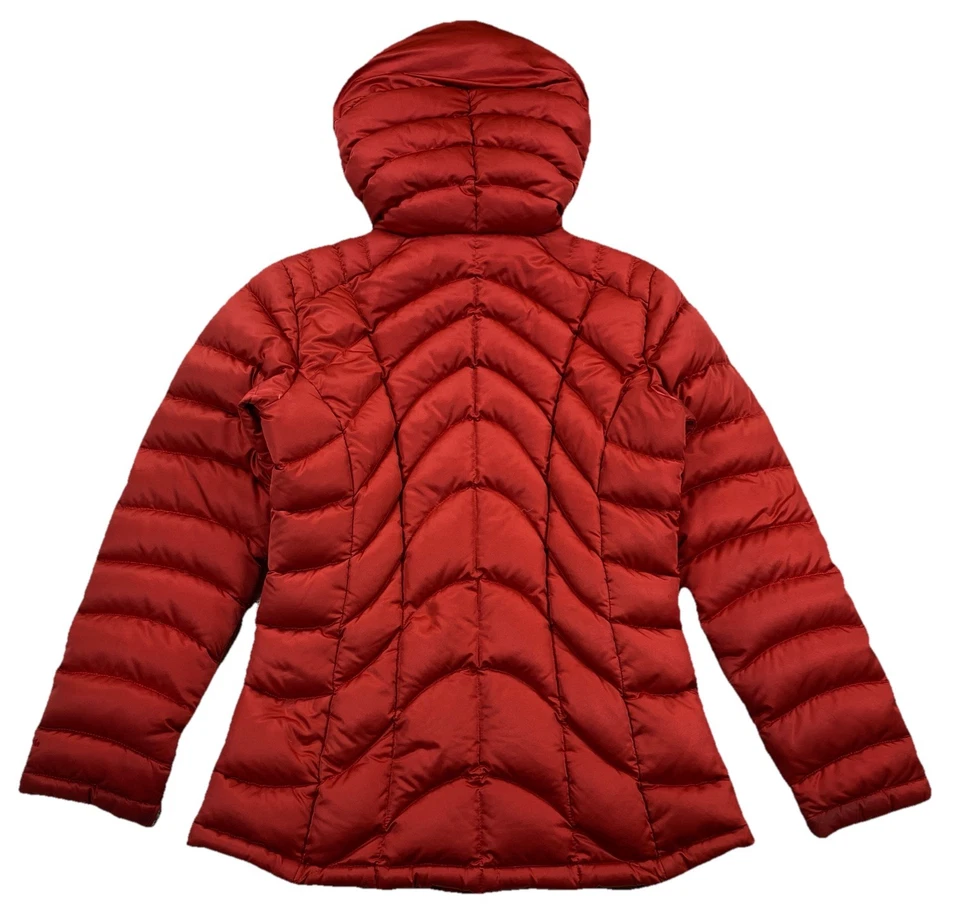 Patagonia Downtown Loft Jacket Hooded Down Full Zip Snap Red Women’s Small - Image 2 of 4