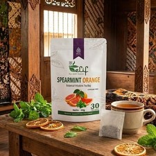 Spearmint Orange Tea 60g 30 Tea Bags Herbal Infusion For Daily Ritual Aromatic