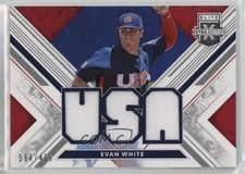 2019 Elite Extra Edition USA National Team Materials Black 94/499 Evan White 5c2