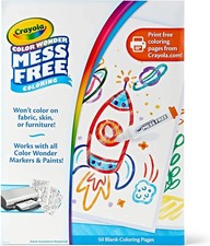 Crayola Color Wonder Mess-Free 50ct Blank Refill for Toddler Coloring Fun