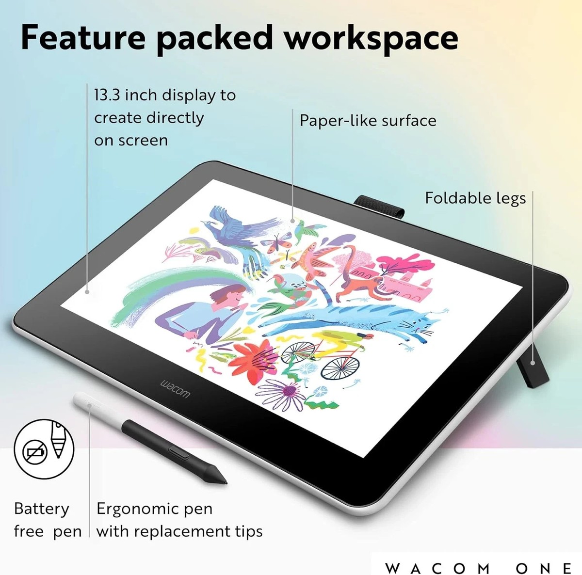 Wacom One Creative Pen Display DTC133W0A 13.3
