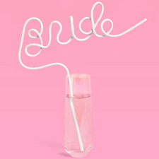 Bachelorette Party XL White Bride Straw  Bridal Shower Party Decorations  Brid