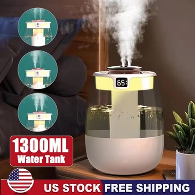 1.3L Humidifiers for Bedroom Large Room Office Cool Mist Air Humidifier Indoor