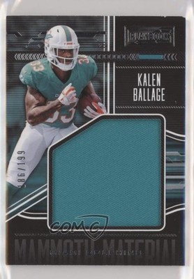 2018 Panini Playbook Mammoth Materials /199 Kalen Ballage #MM-16 Rookie RC 1u6