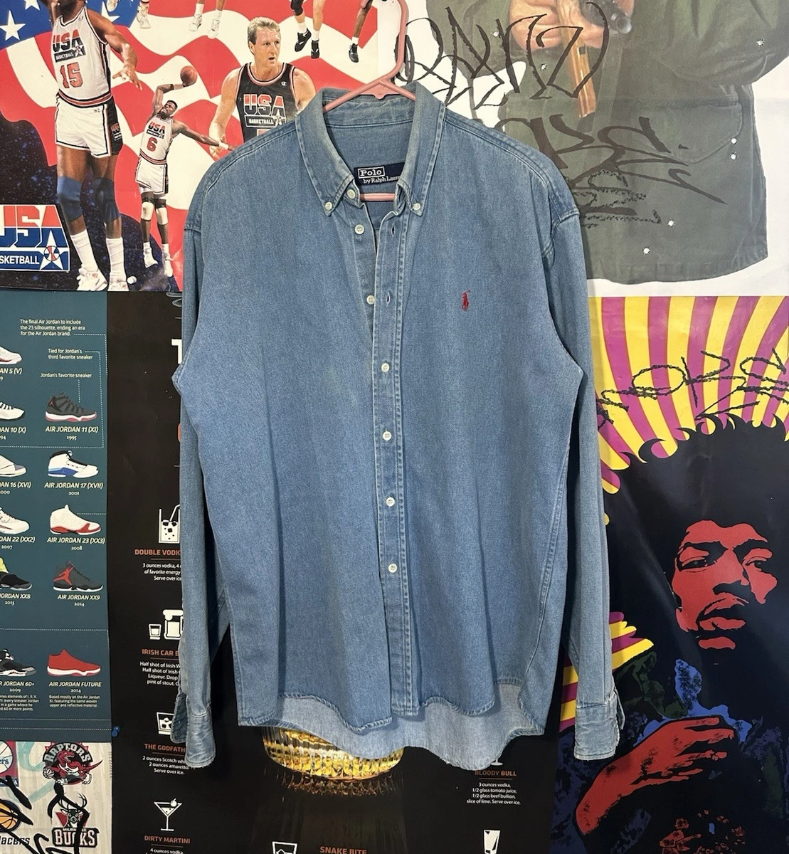 Polo Ralph Lauren Denim Casual Button-Down Shirts for Men for sale