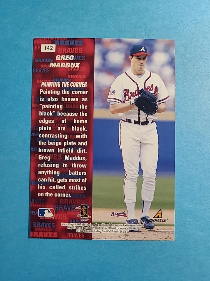 Greg Maddux 1998 Pinnacle Inside Baseball Card # 142 I4772 - Image 2 of 2