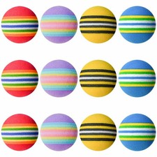 Foam Rubber Balls Cat Toys Sponge Ball Toys, Pack of 12