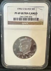 1996-S Silver 90% PF69 Ultra Cameo NGC Kennedy Half Dollar Proof Coin