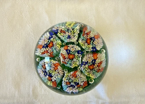 Vintage Murano Millefiori Paperweight