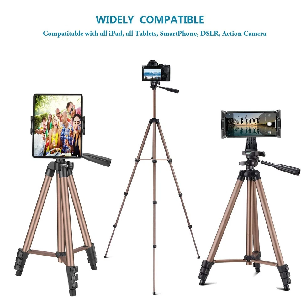 Treppiede per iPad, Tablet Treppiede Stand 51.6 pollici Regolabile Altezza Su... - Immagine 3 di 4