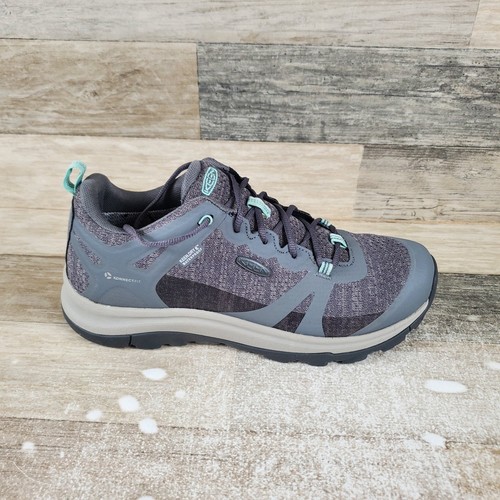 Keen Terradora II Womens Shoes Sz 8.5 Steel Gray Ocean Wave Waterproof