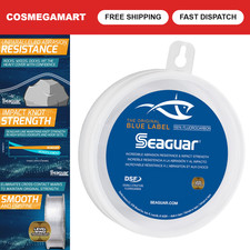 100 Fluorocarbon Fishing Leader Line for Saltwater, Clear, Multiple Sizes Avail