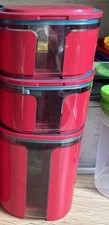 Tupperware 3er  Set Skyline Rot  1,5 L und 700 ml