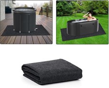 47x70 Inch Cold Plunge Tub Floor Mat, Waterproof Ice Bath Tub Mat Outdoor Indoor
