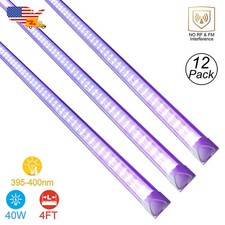 Black Light UV Bar 4FT 40W LED with US Plug Easy Installation Glow Party Event