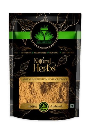 SAI HERBS Marigold Flower Petals Extract Powder-Genda Phool Patti Extract Powder