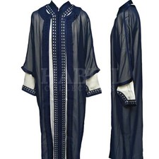 Moroccan Men 3 Pieces Thobe Jabador Djellaba Jubba Long dress