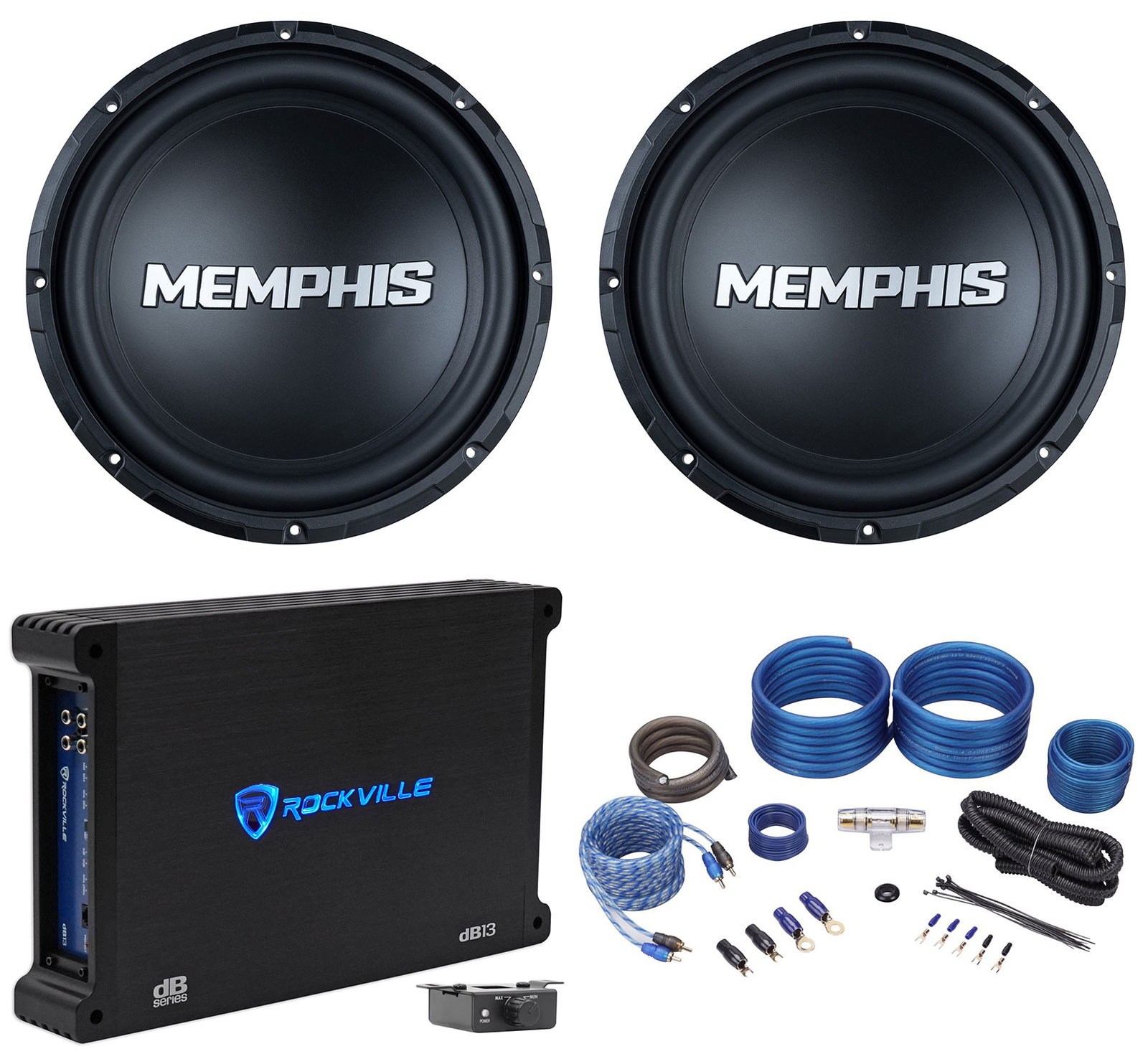 2 Автомобильных сабвуфера Memphis Audio SRX1240V мощностью 12 300 Вт RMS SVC 4 Ом Усилитель Комплект усилителей 46590₽