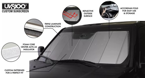 Protector solar personalizado Covercraft UVS100 para Jeep Grand Cherokee/Grand Cherokee WK - Imagen 3 de 4