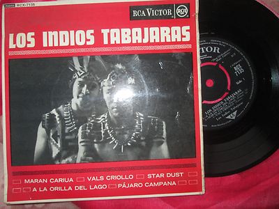 Los Indios Tabajaras Maran Cariua RCA Victor RCX-7135 UK 7inch  Vinyl Single EP