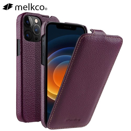Original Melkco iPhone 15 Pro Max 14 Echtleder Up-Down Vertical Flip Case - Bild 3 von 20