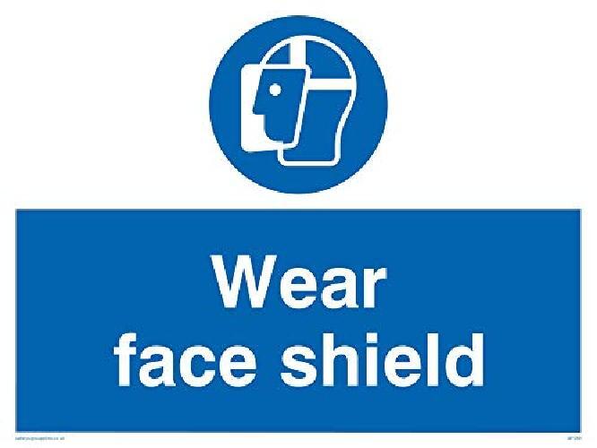 Viking segni mp288-a3l-1 m Sign"Wear Face Shield, 1 mm in plastica semirigida, 3