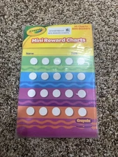 36 Reward Charts With 800 Stickers Crayola Classroom -Teaching Supplies 6”x5”