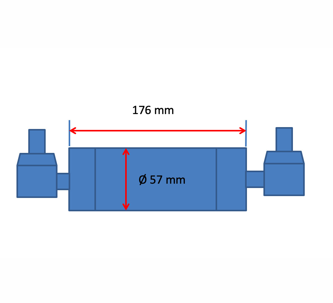 Steering Cylinder Fits John Deere 425 445 455 8mm Pin AM118796 AM147174