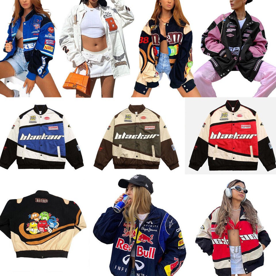 Chaqueta de bombardero para hombre y mujer Chaqueta de motocicleta Letterman Abrigo de béisbol Outwear