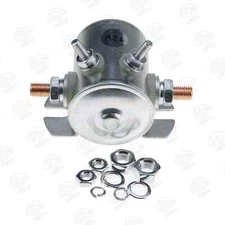 Max 300A 12 Volt 4-Terminal Continuous Duty Solenoid Relay Nickel-Plating