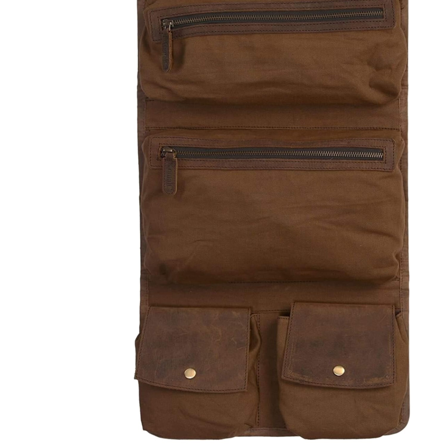 Handcrafted Leather Hanging Dopp Kit with Durable YKK Zippers for Travel