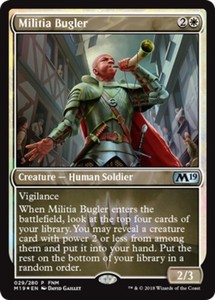 Militia Bugler - Foil FNM 2018 x1 - FNM Promos - NM-Mint, English - FNM Promos