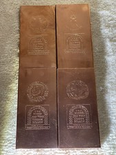 4X - 1 Pound Copper Bars Random Mixed Thin Designs PRESTIGIOUS BULLION
