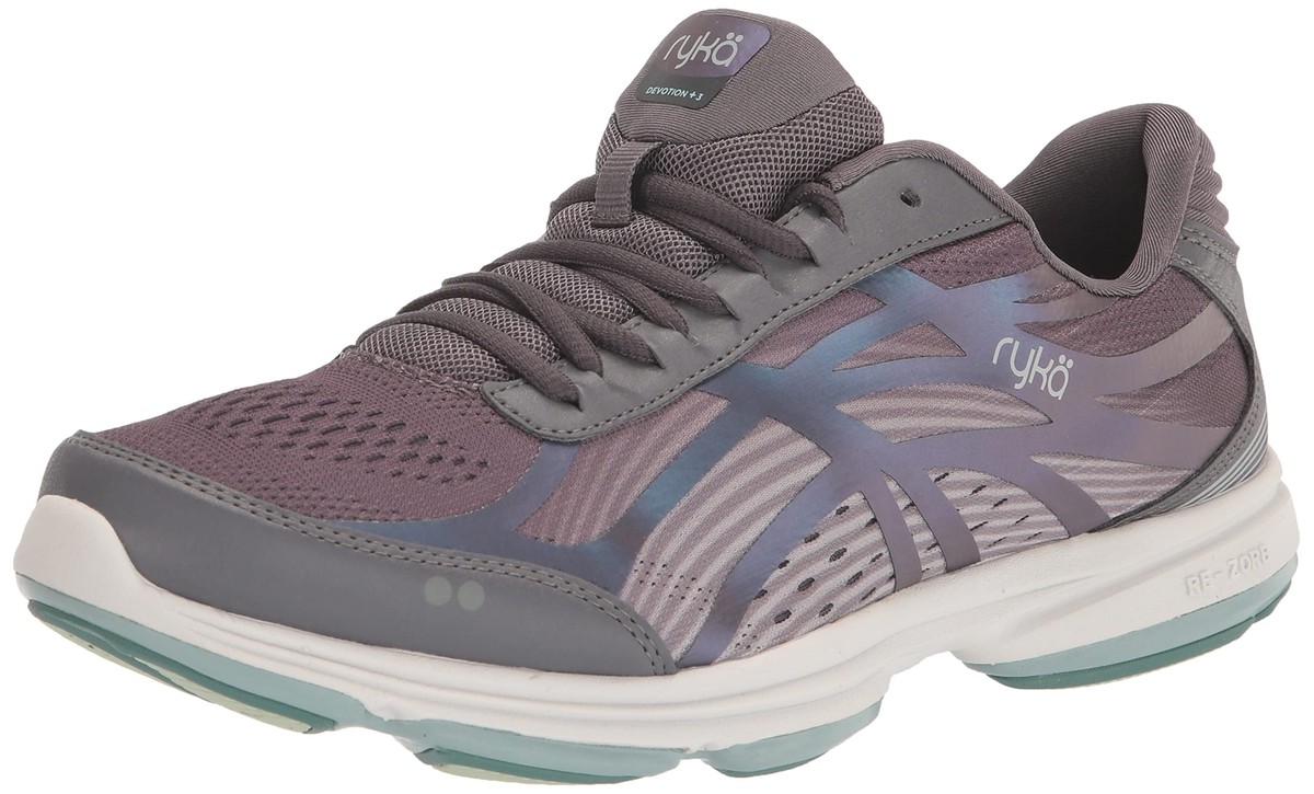 LikeNew_Ryka Womens Devotion Plus Walking Shoe, Grey Aqua, 10
