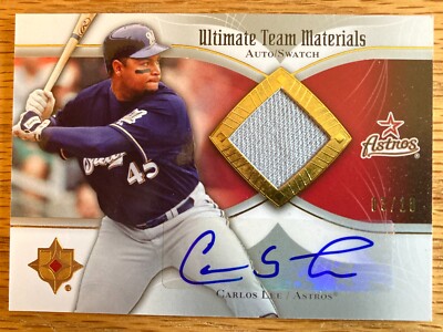 2007 Ultimate Collection TEAM Materials 03/10 Carlos Lee UTM-CL Jersey Autograph