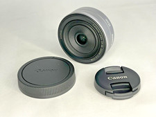 Canon EF-M 22mm f/2 STM AF Lens Silver EOS M Mount Near Mint