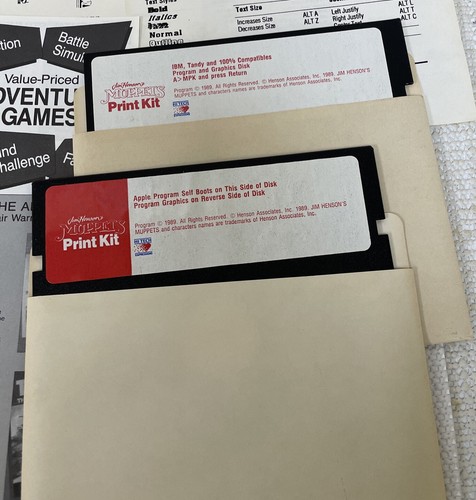 Jim Henson's Muppets Print Kit (PC/Commodore 64, 1989) Complete - Picture 12 of 12