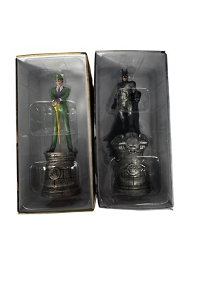Eaglemoss DC Chess Batman and Riddler Pieces