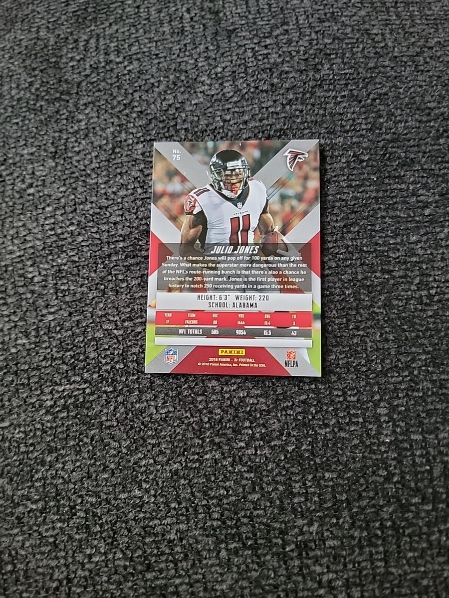 2018 Xr Football Julio Jones #75 Blue Parallel 26/199 - SC2552 | eBay