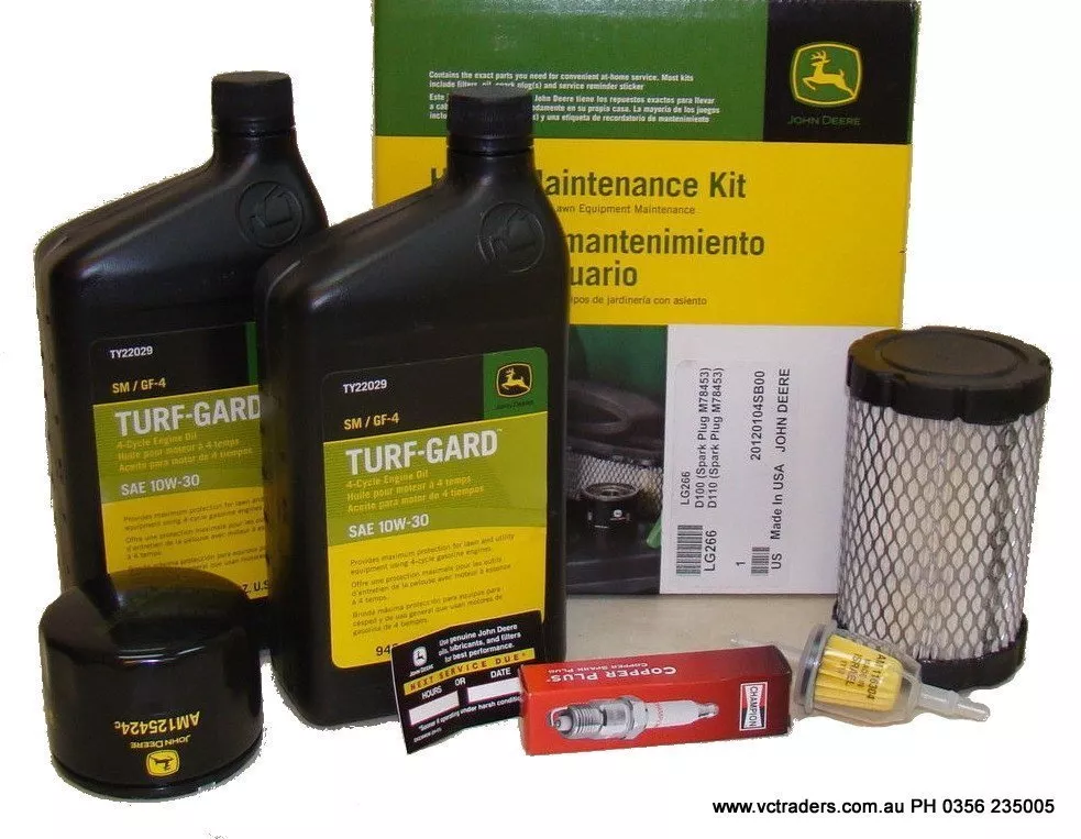 John Deere Ride On Mower Home Maintenance Kit LG266. Suit E100 D100 D110 D105