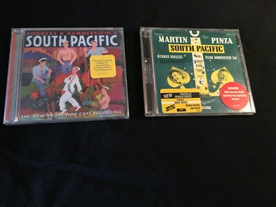 2 SOUTH PACIFIC CDs - MARTIN/PINZA B'WAY; 2010 LCT REVIVIAL