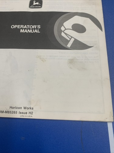 John Deere 46in Mid Mt. Rotary Mower(314,317,&318) Operator Manual OM-M85265 - Picture 3 of 11