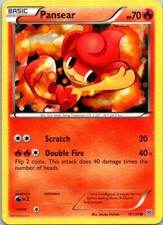2012 Pokemon Plasma Storm Pansear #19/135 Non-Holo Common Gaming Card