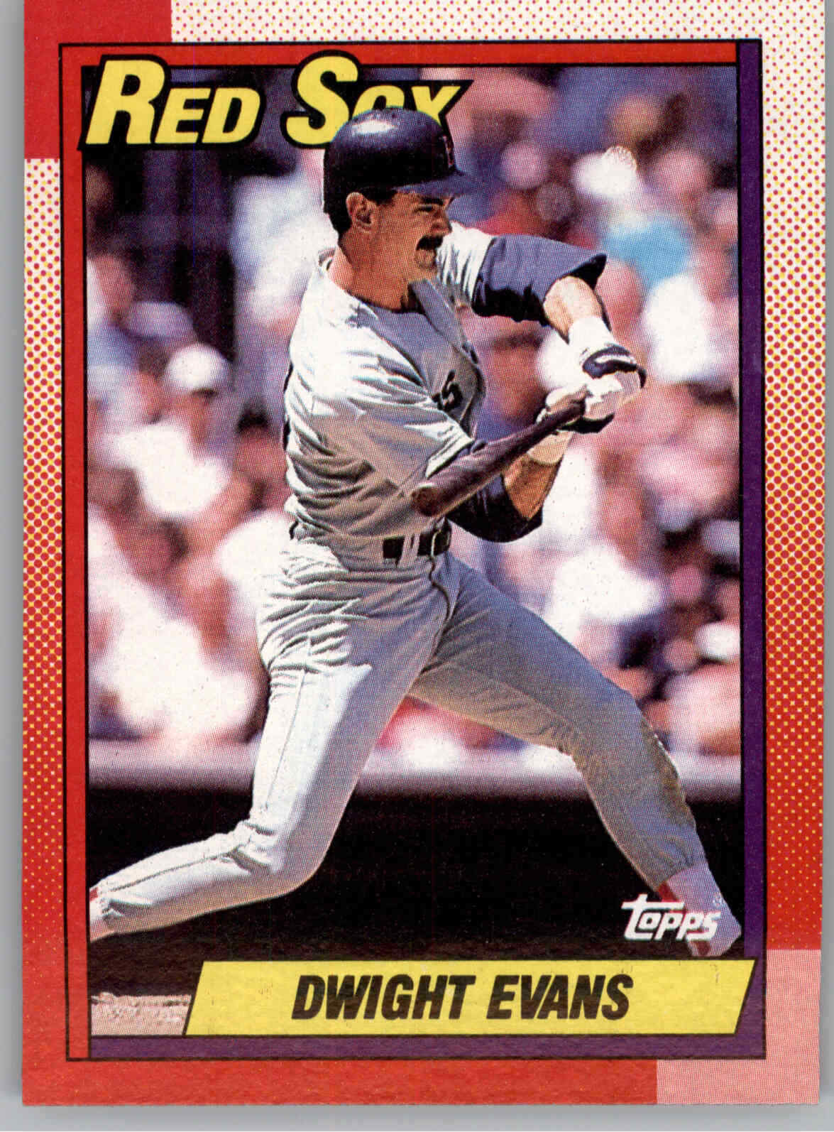 1990 Topps 375 Dwight Evans  Boston Red Sox