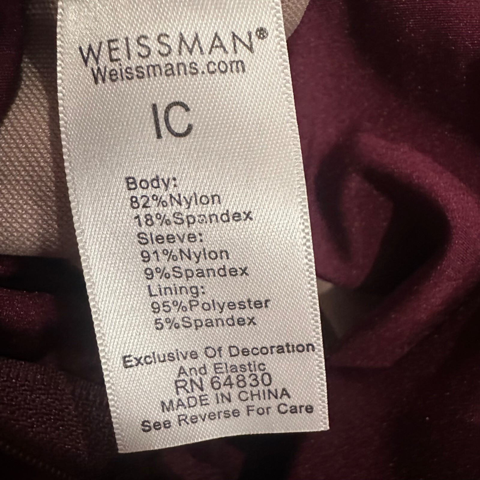 WEISSMAN INTERMEDIATE CHILD BURGUNDY RED DANCE CO… - image 7