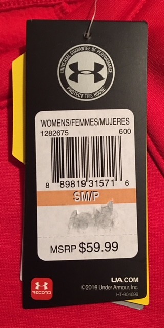 under armour returns label