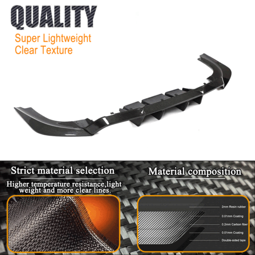 Carbon Heckdiffusor Diffusor Spoiler Heckansatz für BMW 2 Coupe F87 M2 2015-2018 - Bild 7 von 11