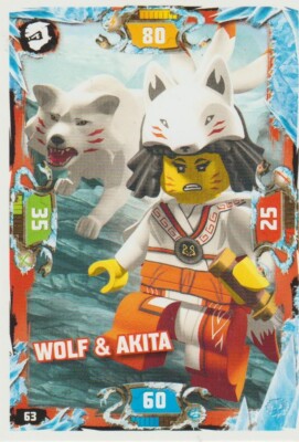 Lego Ninjago Tradingcard Serie 5 #63 Wolf & Akita Top Zustand